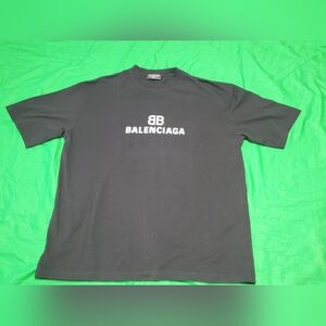 Balenciaga Unisex Black T-Shirt Pixel, Size S